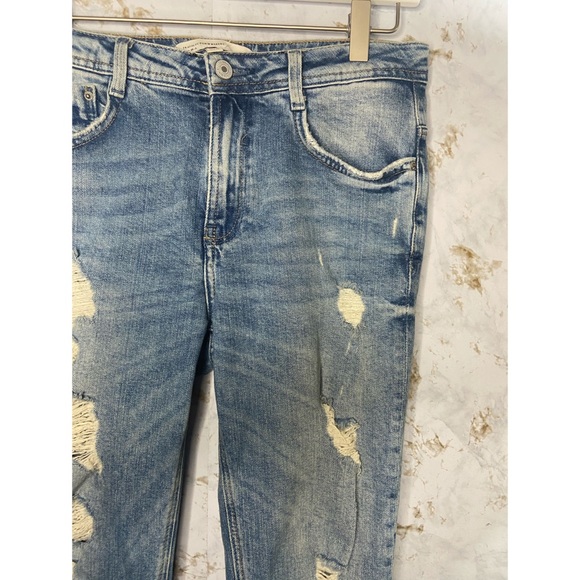Zara Distressed Jeans Size 4 - Picture 3 of 11